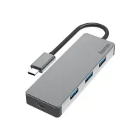 Bilde av Hama - Hub - 3 x USB 3.2 Gen 2 + 1 x USB-C 3.1 Gen 2 - stasjonær PC tilbehør - Kabler og adaptere - USB Huber