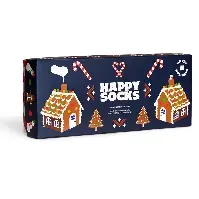 Bilde av Happy Socks 4-Pack Gingerbread Socks Gift Set 41-46 Accessories - Boxere & Sokker