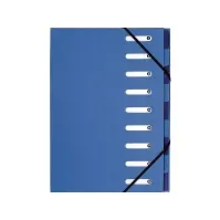 Bilde av Harmonikamappe Exacompta Forever, A4, 9 sektioner, blå Arkivering - Elastikmapper & Chartekker - Sortering av mapper