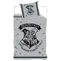 Bilde av Harry Potter Sengetøy - 140x200 cm - Harry Potter sengesett med Hogwarts - 2 i 1 design - 100% bomull Sengetøy , Barnesengetøy , Barne sengetøy 140x200 cm