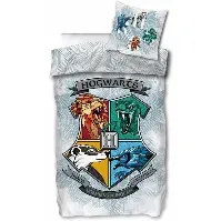 Bilde av Harry Potter Sengetøy - 140x200 cm - Sengesett med logo fra Hogwarts - 2 i 1 design - 100% bomull Sengetøy , Barnesengetøy , Barne sengetøy 140x200 cm