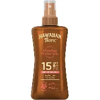 Bilde av Hawaiian Tropic Glowing Protection Dry Spray Oil SPF15 - 200 ml Hudpleie - Solprodukter - Solkrem - Solbeskyttelse til kropp