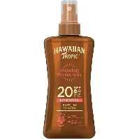 Bilde av Hawaiian Tropic Glowing Protection Dry Spray Oil SPF20 - 200 ml Hudpleie - Solprodukter - Solkrem - Solbeskyttelse til kropp