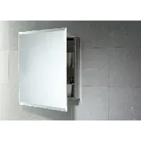 Bilde av HeFe speilskap, 52x60 cm, rustfri stål Baderom > Innredningen