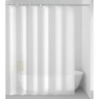 Bilde av Hefe Gedy dusjforheng, 120x200 cm, hvit Baderom > Innredningen