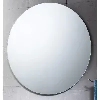 Bilde av Hefe Gedy speil, Ø60 cm, hvit Baderom > Innredningen