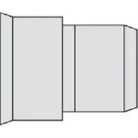 Bilde av Heklenål 175 x 160 mm overgang til glatt erme, uten gummiring Backuptype - VA