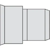 Bilde av Heklenål 175 x 160 mm overgang til glatt erme, uten gummiring Backuptype - VA