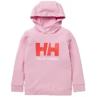 Bilde av Helly Hansen K HH Logo Hoodie Pink Sorbet - Barneklær