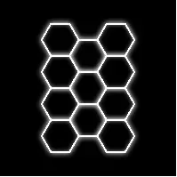 Bilde av Hexagon-belysning Dr Dirt Garage Sky Gen2, 11 Grid System, 290 x 405 cm