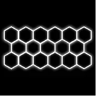 Bilde av Hexagon-belysning Dr Dirt Garage Sky Gen2, 17 Grid System, 290 x 620 cm