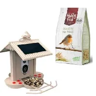 Bilde av Hobby First - No Mess wildlife 4 kg + Hibirds Smart Bird Feeder with 1080HD camera - Kjæledyr og utstyr