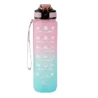 Bilde av Hollywood Motivational Bottle 1000ml - Light Pink and Blue - Accessories