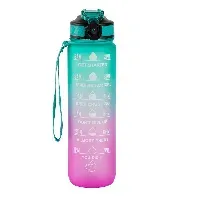 Bilde av Hollywood Motivational Bottle 1000ml - Pink and Green - Accessories