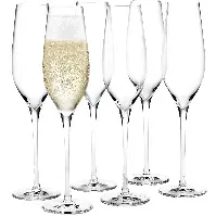 Bilde av Holmegaard Cabernet Champagneglass 29 cl 6 stk, Klar Champagneglass