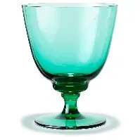 Bilde av Holmegaard Flow vannglass med stett 35 cl, emerald green Vannglass