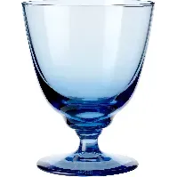 Bilde av Holmegaard Flow vannglass på fot 35 cl., blå Vannglass
