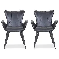 Bilde av House Of Sander - Set of 2 Mist Chairs - Black (25800) - Hjemme og kjøkken