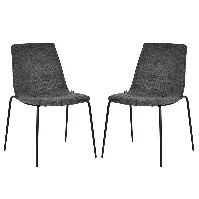 Bilde av House Of Sander - Set of 2 Olly Chair - Dark grey (66102) - Hjemme og kjøkken