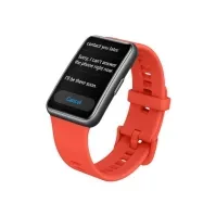 Bilde av Huawei Watch Fit new - Svart - smartklokke med stropp - silikon - pomelo red - håndleddstørrelse: 130-210 mm - display 1.64 - 4 GB - Bluetooth - 21 g Sport & Trening - Pulsklokker og Smartklokker - Smartklokker