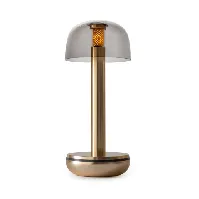 Bilde av Humble Two oppladbar bordlampe, gull/røykfarget Bordlampe