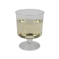 Bilde av Hvidvinsglas på fast fod PS 15cl, 17cl klar 10stk/ps - (10 stk.) Catering - Engangstjeneste - Glass