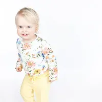 Bilde av Hvit Blomstrete Vilje &amp; Ve Malin Body - Babyklær