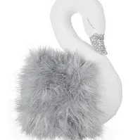 Bilde av Hvit svane med grå pels, veggdekor fra Cotton &amp; Sweets - Babyklær