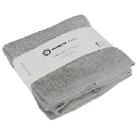 Bilde av Håndklær - 2 stk. 50x100 cm - Lysegrå - 100% bomull Håndklær