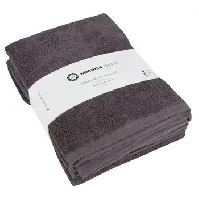 Bilde av Håndklær - 2 stk. 70x140 cm - Mørkegrå - 100% bomull Håndklær