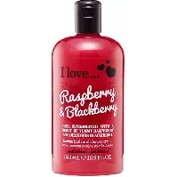 Bilde av I love… Raspberry & Blackberry Bubble Bath & Shower Créme - 500 ml Hudpleie - Kroppspleie - Badbomber, Badskum & Badolja