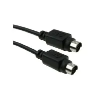 Bilde av ICIDU S-Video Cable, 2m, 2 m, S-Video (4-pin), S-Video (4-pin), Sort, Hankjønn/hankjønn, 93 mm PC tilbehør - Kabler og adaptere - Skjermkabler