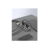Bilde av ICY BOX IB-HUB1701-C3 - Hub - 7 x SuperSpeed USB 3.0 - stasjonær PC tilbehør - Kabler og adaptere - USB Huber