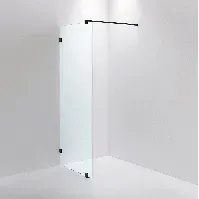 Bilde av INR Iconic Nordic Rooms Dusjvegg ARC 20 Original Svart Matt / 80cm Klart Glass Dusjvegg