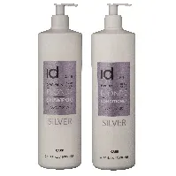 Bilde av IdHAIR - Elements Xclusive Silver Shampoo 1000 ml + Conditioner 1000 ml - Skjønnhet