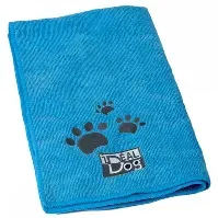 Bilde av Ideal Dog Håndkle Blå 2-pakk (40 x 60 cm) Hund - Hundepleie - Badekåpe til hund