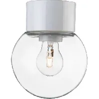 Bilde av Ifö Classic Globe taklampe, Ø15 cm, hvit/klar Lamper &amp; el > Lamper &amp; spotter