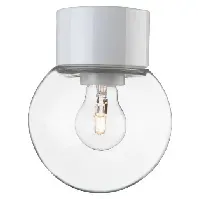 Bilde av IföClassic Globe taklampe,Ø15 cm, hvit/klar Vegglampe