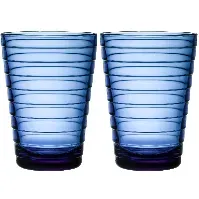 Bilde av Iittala Aino Aalto vannglass 33 cl 2 stk, ultramarinblå Vannglass