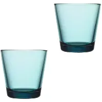 Bilde av Iittala Kartio Glass 21 cl Havsblå 2-pack Drikkeglass