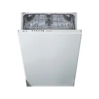 Bilde av Indesit DSIE 2B10, Fullstendig innebygget, Slimline (45 cm), Hvit, Knapper, 1,3 m, 1,55 m Hvitevarer - Oppvaskemaskiner - Smal oppvaskmaskin (45 cm.)