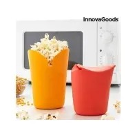 Bilde av InnovaGoods Folding Silikon Popcorn Maskiner InnovaGoods Popbox (2 stk) Kjøkkenapparater - Kjøkkenmaskiner - Popcorn maskiner