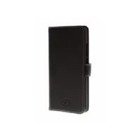 Bilde av Insmat Exclusive Flip Case - Lommebok for mobiltelefon - ekte skinn - svart - for Huawei Y7 Tele & GPS - Mobilt tilbehør - Deksler og vesker