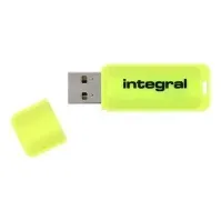 Bilde av Integral Neon - USB-flashstasjon - 32 GB - USB 2.0 - gul PC-Komponenter - Harddisk og lagring - USB-lagring