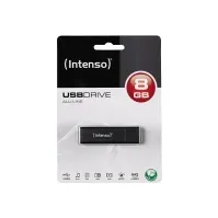 Bilde av Intenso Alu Line - USB flashdrive - 8 GB - USB 2.0 - antracit (sort) PC-Komponenter - Harddisk og lagring - USB-lagring
