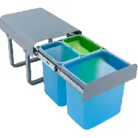 Bilde av Intra Ekko 3 kildesorteringssystem, 32 liter, blå/grønn Kjøkken > Kjøkkenutstyr