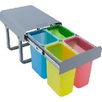 Bilde av Intra Ekko 4 kildesorteringssystem, 32 liter, flerfärgad Kjøkken > Kjøkkenutstyr