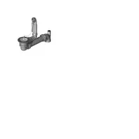 Bilde av Intra Juvel A8 komplet prop ventil til enkeltvask med Spacesaver afløb med overløb Rørlegger artikler - Baderommet - Tilbehør for håndvask