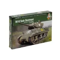 Bilde av Italeri M10 Tank Destroyer, 1:56, Monteringssett, Tank, M10, Alle kjønn, Plastikk Hobby - Modellbygging - Modellsett - Forsvaret