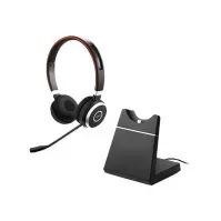 Bilde av Jabra Evolve 65 MS stereo - Hodesett - on-ear - Bluetooth - trådløs TV, Lyd & Bilde - Hodetelefoner & Mikrofoner